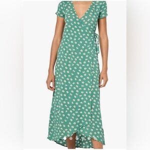 Billabong Teal Floral High Low Dress